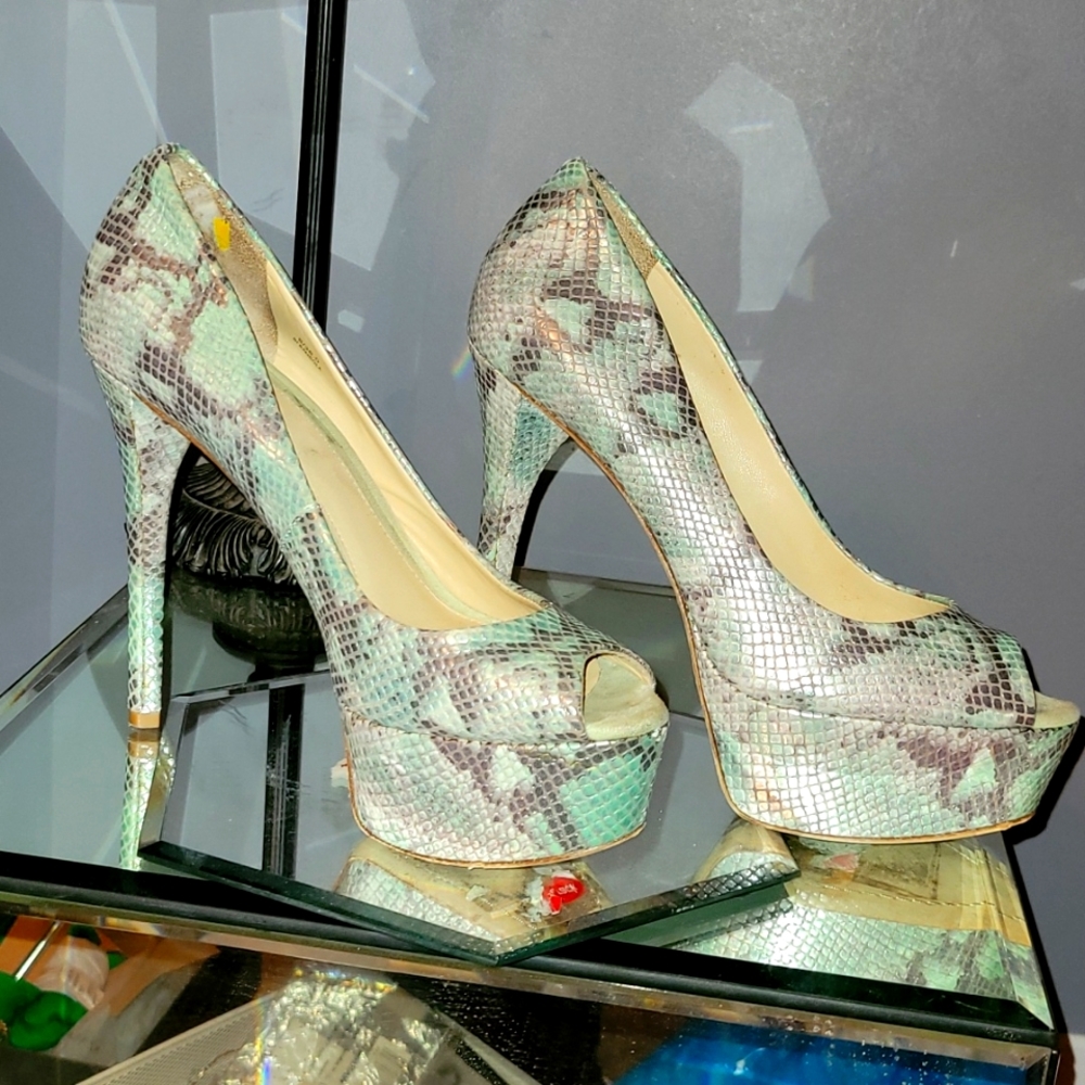 B Brian Atwood blue Bombola pumps